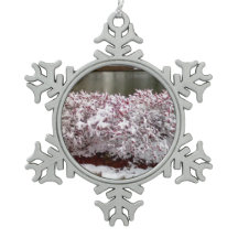 Winter Berries Snowflake Framed Ornament