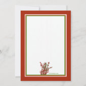 Winter Berries Uitnodiging (Achterkant)