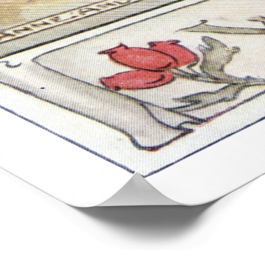 Winter Berries van Anne Anderson Poster (Hoek)