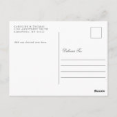 Winter Berries Waterverf Botanical Save the Date Briefkaart (Achterkant)