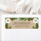 Winter Berries White Flowers Etiket (Insitu)