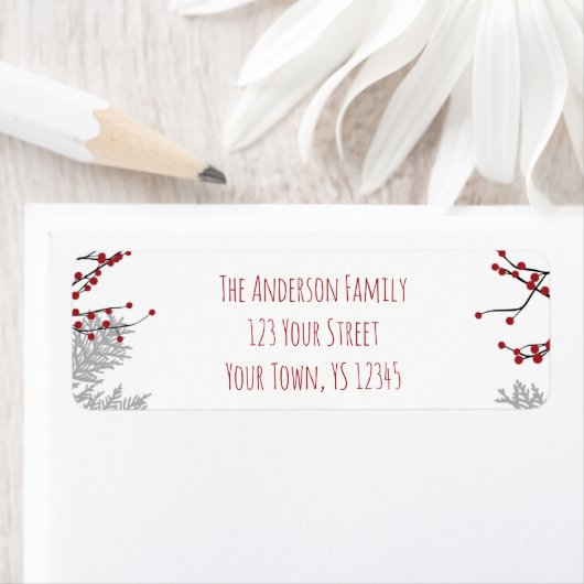 Winter Berry Adres Etiket (Insitu)