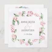 *~* Winter Berry AR12 QR RSVP Boho Wedding Kaart (Voorkant / Achterkant)