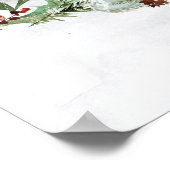 Winter Berry, Birds en Snow Poster (Hoek)