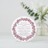 Winter Berry Bridal Shower Kaart (Staand voorkant)