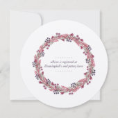 Winter Berry Bridal Shower Kaart (Achterkant)