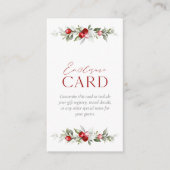 Winter Berry Bruiloftsfeest Informatiekaartje (Voorkant)