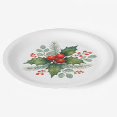 Winter berry Christmas  Papieren Bordje (Gekanteld)