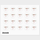 Winter Berry Dank Je Ronde Sticker (Vel)
