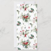 Winter Berry Editable menu (Achterkant)