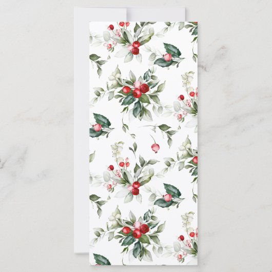 Winter Berry Editable menu (Achterkant)