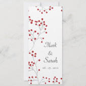 Winter Berry Invitation Tall Kaart (Voorkant)