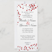 Winter Berry Invitation Tall Kaart (Achterkant)