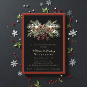 Winter Berry Kerstfeest Uitnodiging