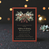 Winter Berry Kerstfeest Uitnodiging