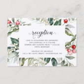 Winter Berry | Kerstmis | Ontvangst Informatiekaartje (Voorkant)