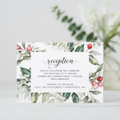 Winter Berry | Kerstmis | Ontvangst Informatiekaartje (Staand voorkant)