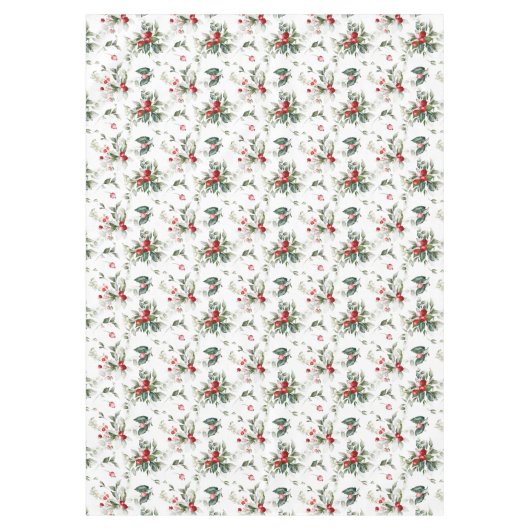 Winter Berry Kerstmis Tafelkleed (Voorkant)