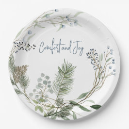 Winter Berry Krans Favoriet Tags Papieren Bordje