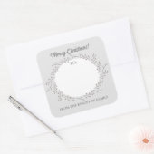 Winter Berry krans van cadeau Label (Envelop)