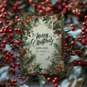 Winter Berry Pine Christmas Feestdagenkaart