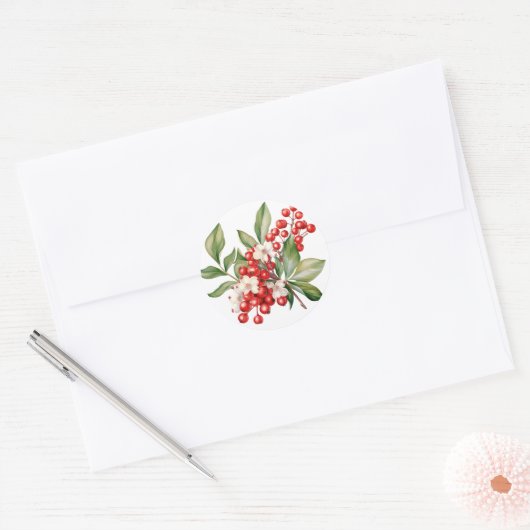 Winter Berry Stickers (Envelop)