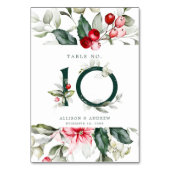 Winter Berry | Tabel nummer 10 Kaart (Achterkant)