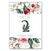 Winter Berry | Tabel nummer 2 Kaart (Achterkant)