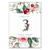 Winter Berry | Tabel nummer 3 Kaart (Achterkant)