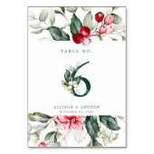 Winter Berry | Tabel nummer 6 Kaart (Voorkant)