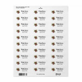 Winter Berry vaas retour adres label (Full Sheet)