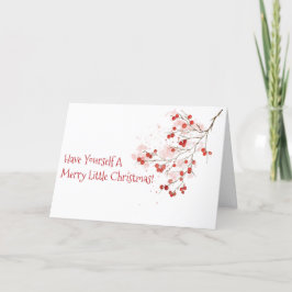Winter Berry Vakantie Kerst Kaart