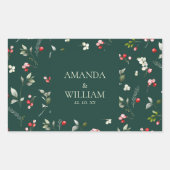 Winter Berry Wedding Sticker (Voorkant)
