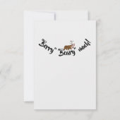 Winter Berry Woodland Baby shower - Hartelijk dank Bedankkaart (Achterkant)