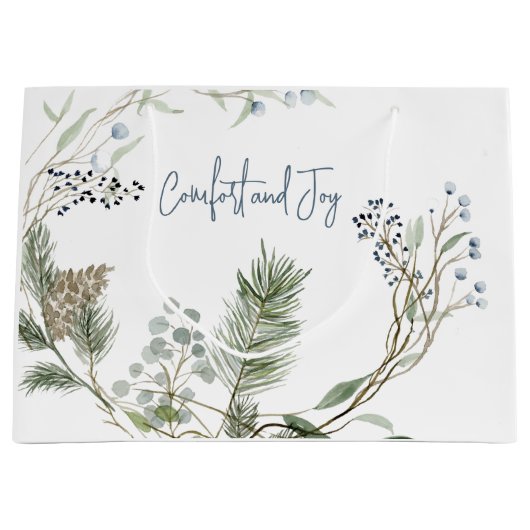 Winter Berry Wreath Groot Cadeauzakje (Voorkant)