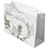 Winter Berry Wreath Groot Cadeauzakje (Achterkant Gekanteld)