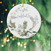 Winter Berry Wreath Keramisch Ornament