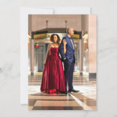 Winter Berry Wreath Wedding Photo Save The Date (Achterkant)