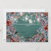 Winter bes slinger lichtjes Kerst verlichting Save The Date (Achterkant)