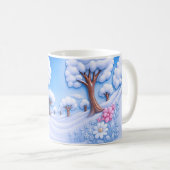 Winter Besneeuwde Boom Koffiemok (Voorkant rechts)