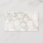 Winter besneeuwde pastel baby shower luierverlotin informatiekaartje (Achterkant)