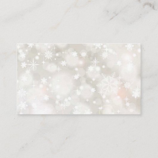 Winter besneeuwde pastel baby shower luierverlotin informatiekaartje (Achterkant)