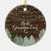 Winter Best Grandpa Ever Persoonlijk Ornament (Voorkant)