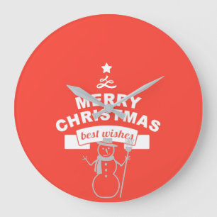 Winter Beste wensen Grote Klok