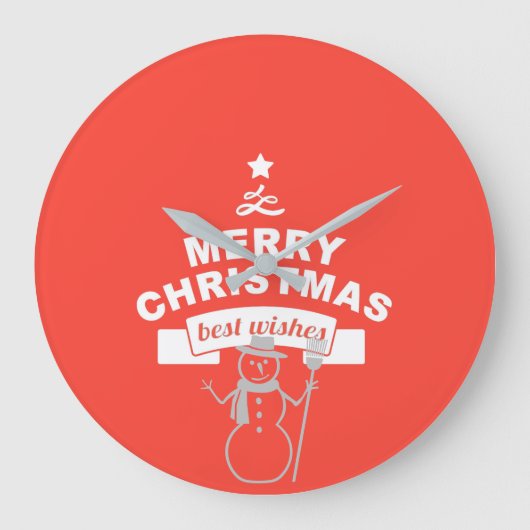 Winter Beste wensen Grote Klok (Voorkant)