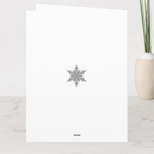 Winter betovering Kerstmis bruiloft Bedankkaart (Achterkant)