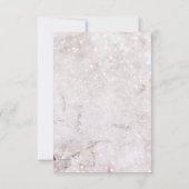 Winter betovering magische kerst bruiloft bedankkaart (Achterkant)