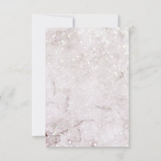 Winter betovering magische kerst bruiloft bedankkaart (Achterkant)