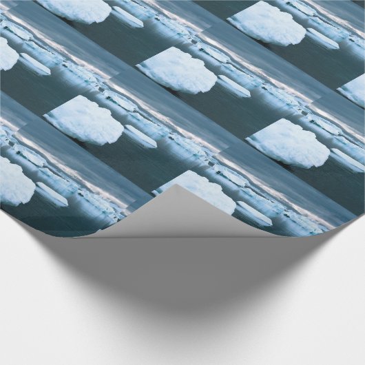 Winter Bevroren Antarctica Cadeaupapier (Hoek)