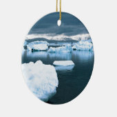 Winter Bevroren Antarctica Keramisch Ornament (Rechts)